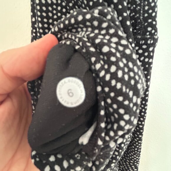 Lululemon Align Pant 28" Free Spirit Ice Grey Black Size 6 - Picture 9 of 11